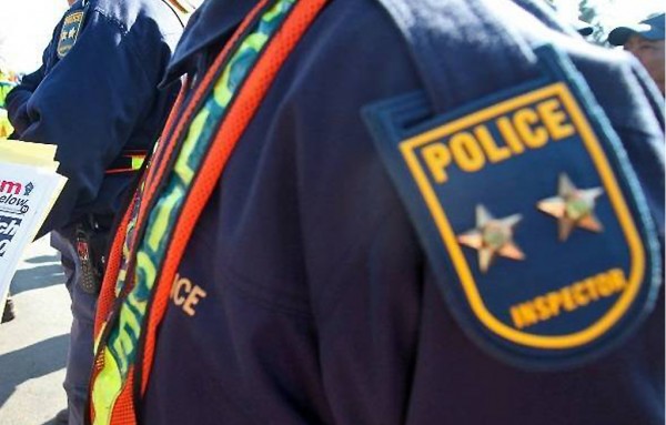 Three police officers