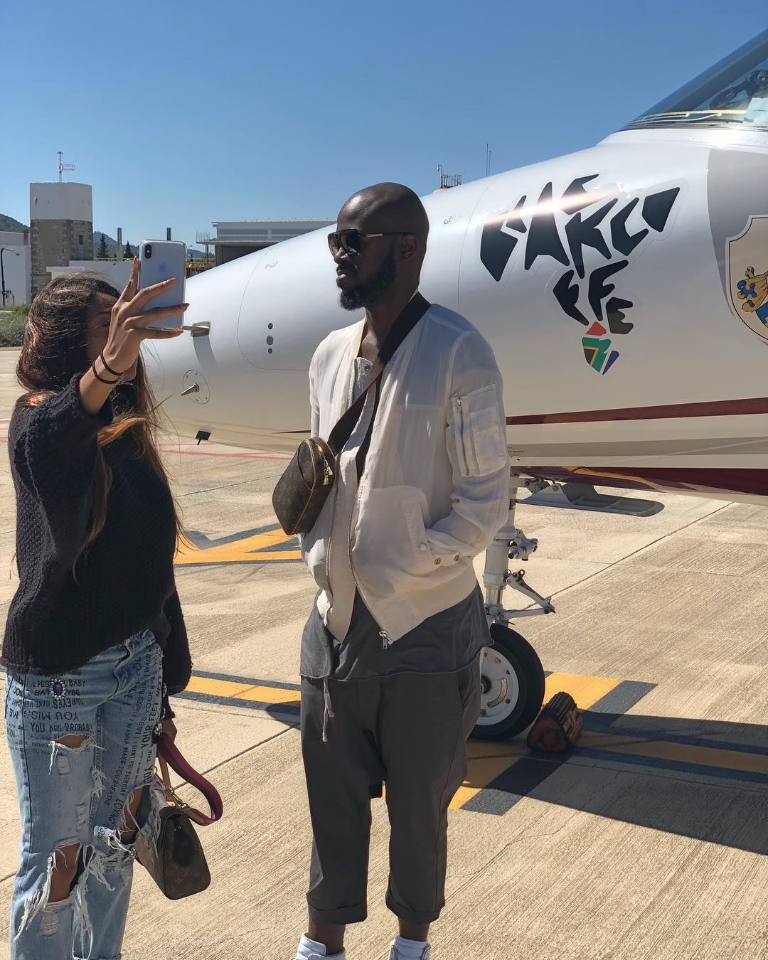 Enhle Mbali And Black Coffee