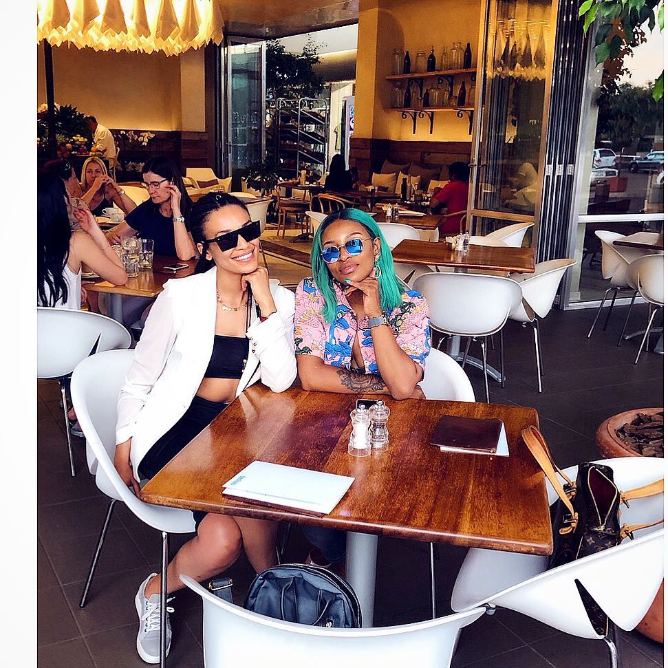 DJ Zinhle and Pearl Thusi