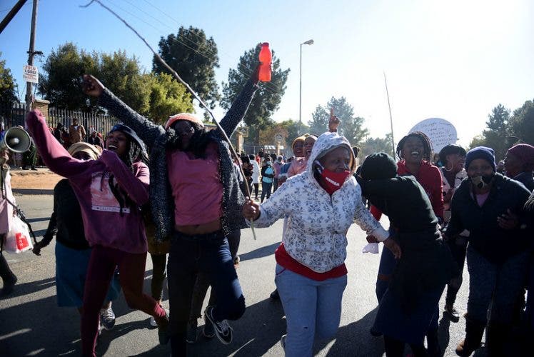 Anti-GBV protesters