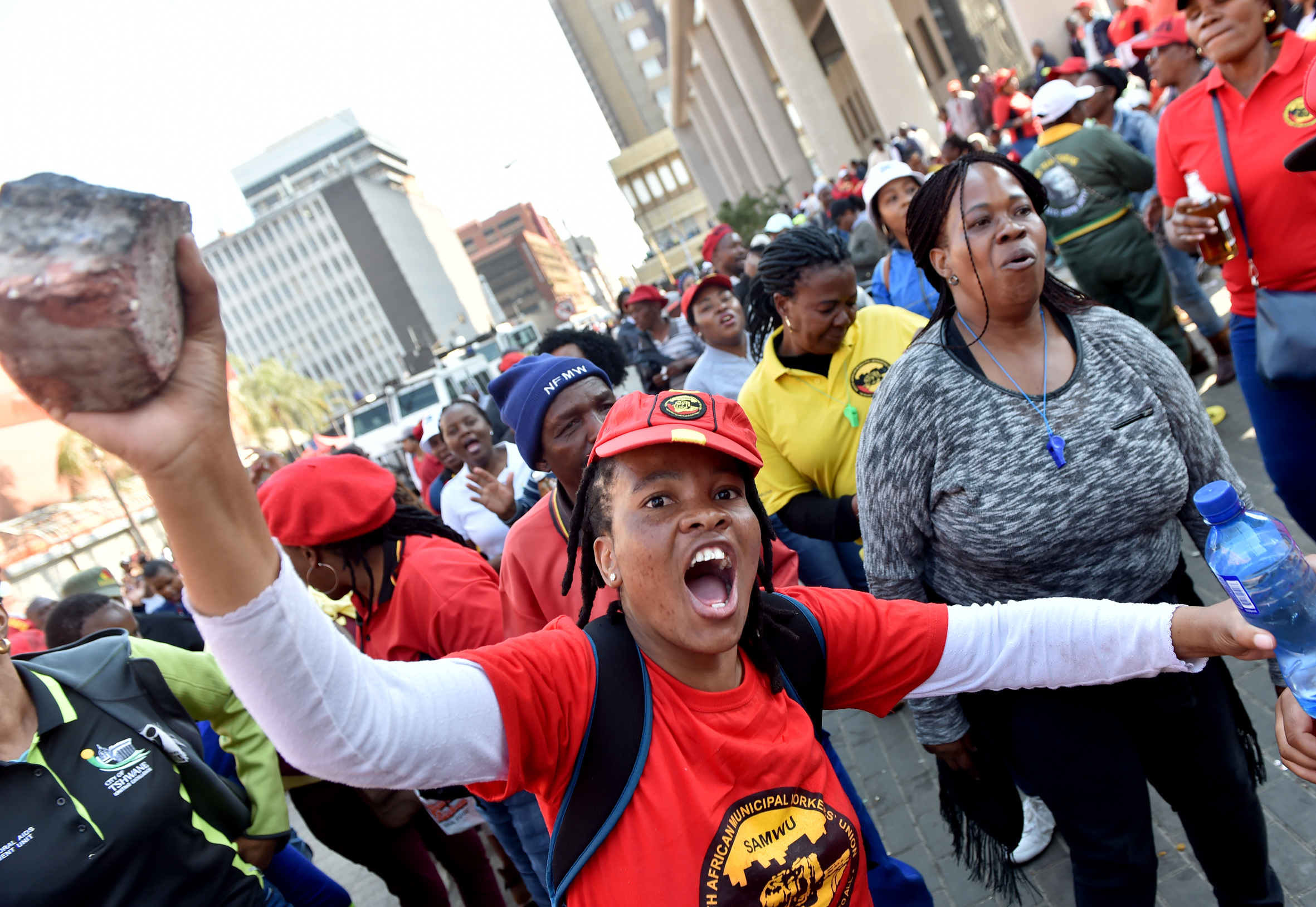 Samwu protests