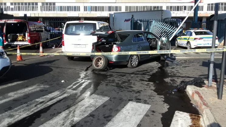 Two men were killed and seven others injured after allegedly attempting to rob the cargo area outside of OR Tambo International Airport in Kempton Park