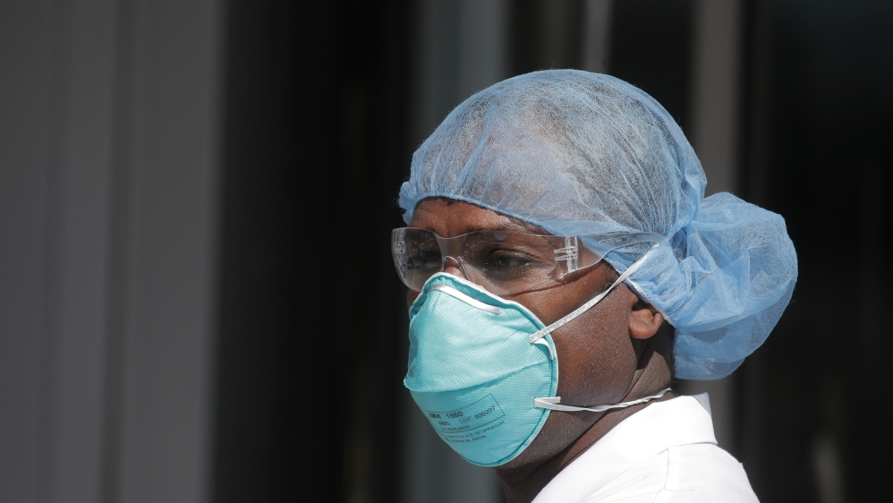healthcare worker wearing personal protective equipment