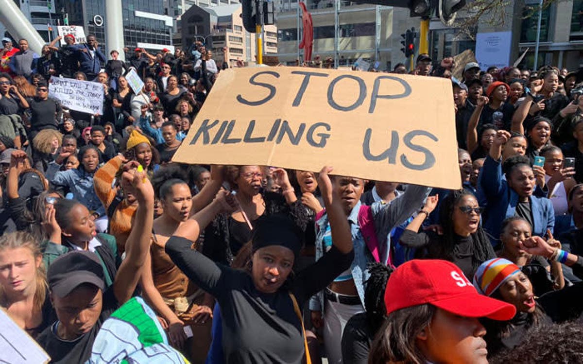 Gender-based violence protesters