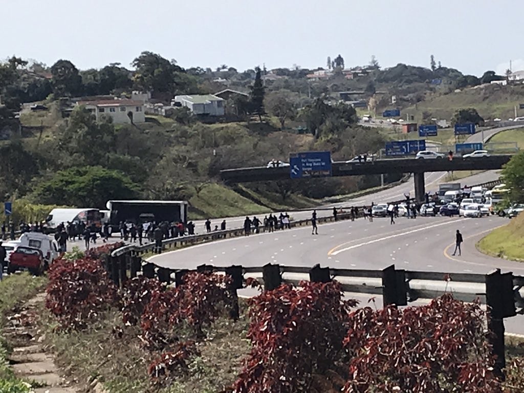 Artists icluding DJ Tira shut down Durban highway, open a show on the road