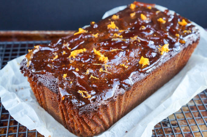 Ginger and marmalade loaf cake