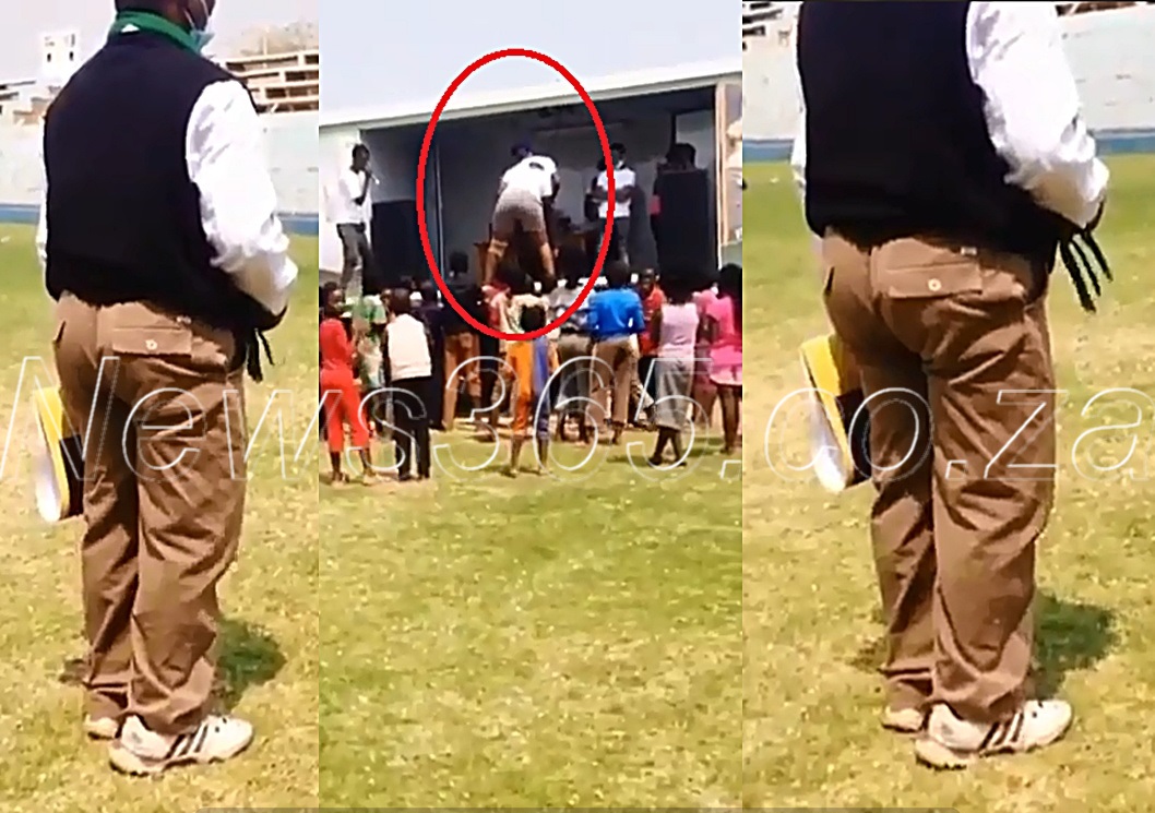 H0rny man caught squeezing his @ss while enjoying a twerking woman on a show