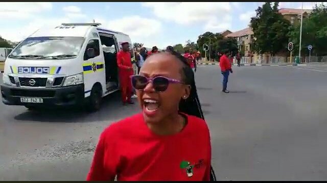 EFF members at Brackenfell High School