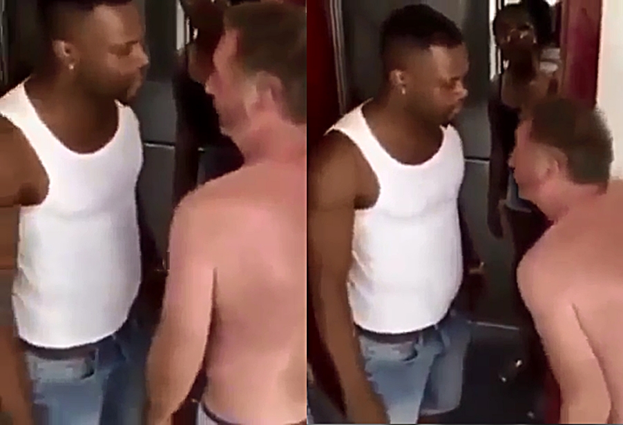 Italian man gets a beating after being caught sleeping with someone's girlfriend