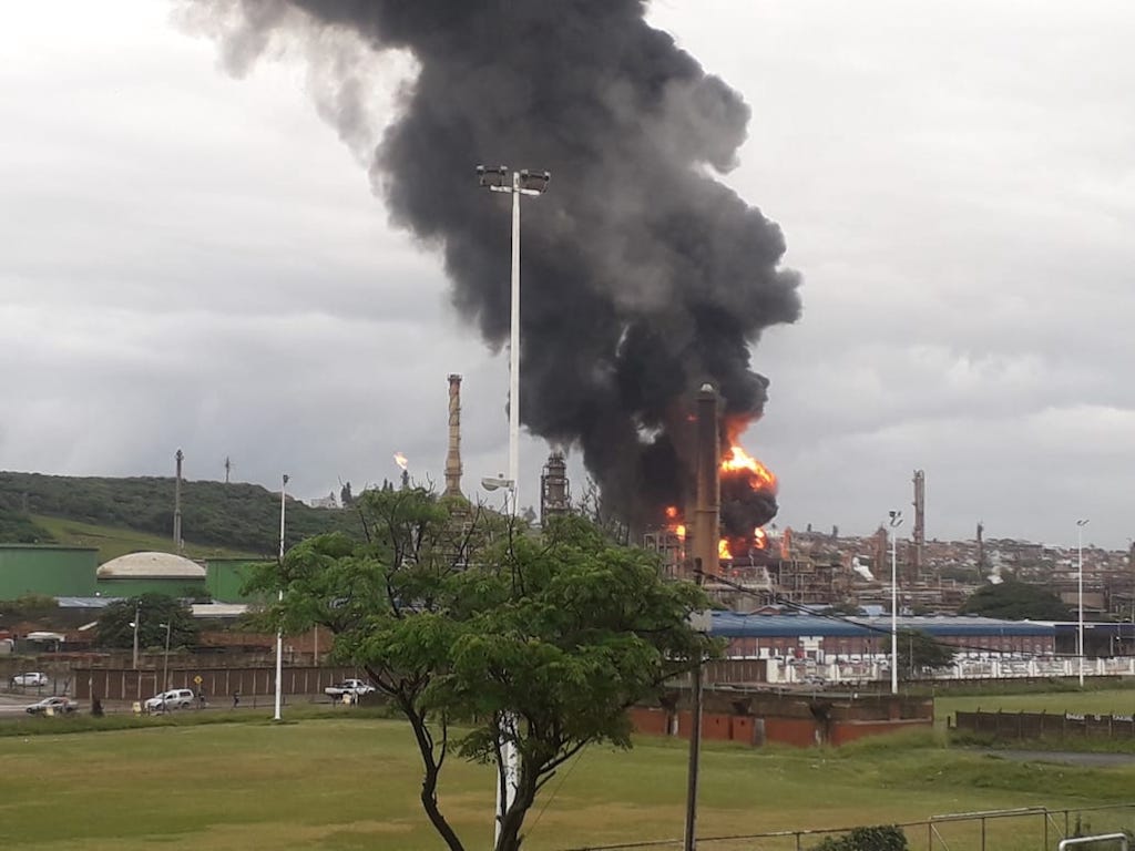 Engen refinery fire