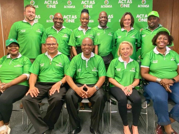 Herman Mashaba and Action SA members
