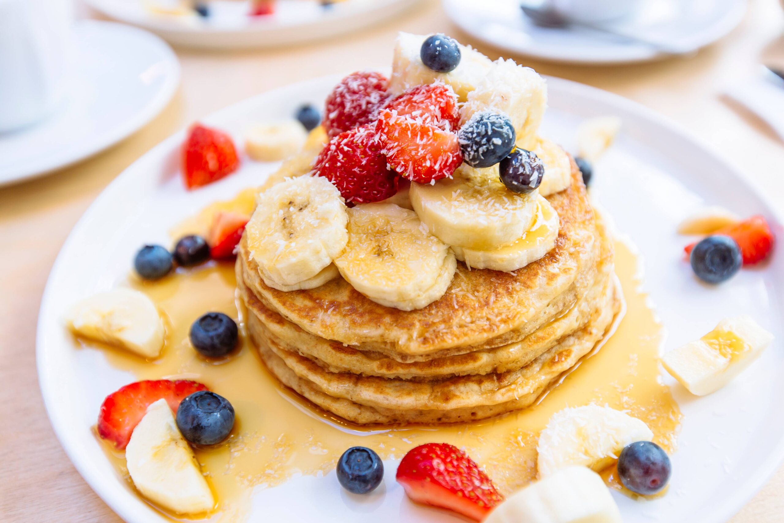 Pancakes with berries