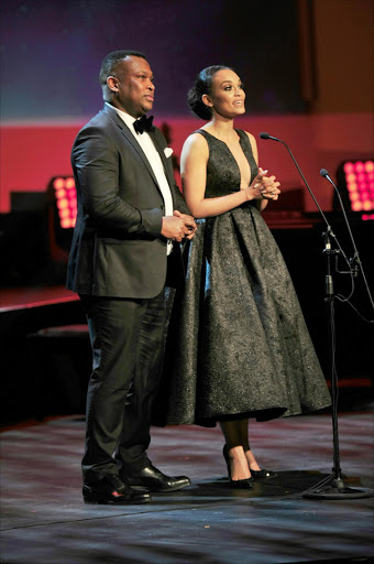 Robert Marawa and Pearl Thusi