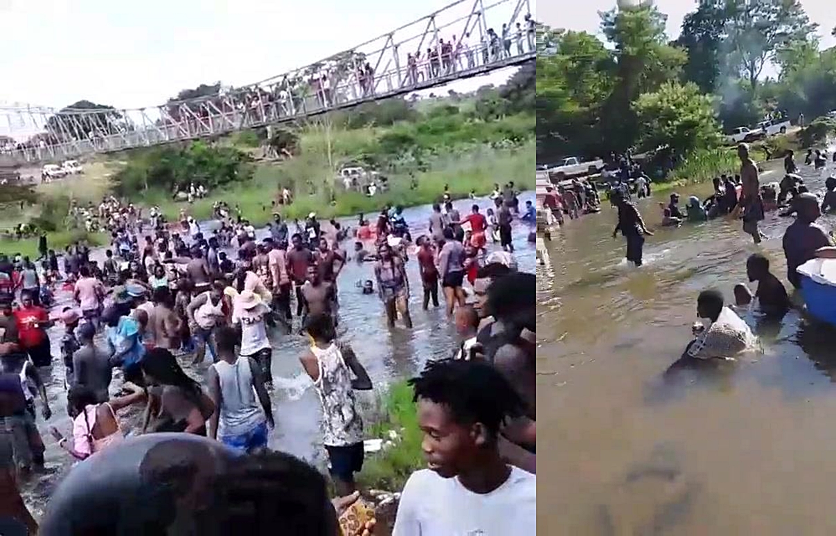 South Africans take swimming to the rivers after closure of beaches