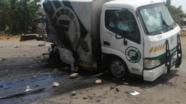 botched cash-in-transit heist in Sebokeng