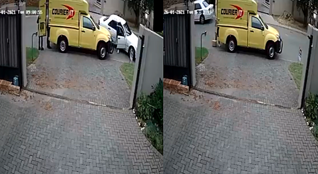 Courier van robbed in Midrand