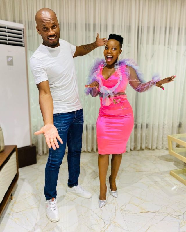 Didier Drogba and Nomcebo Zikode