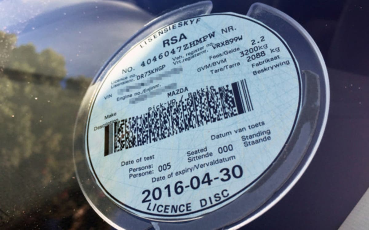 SA vehicle discs
