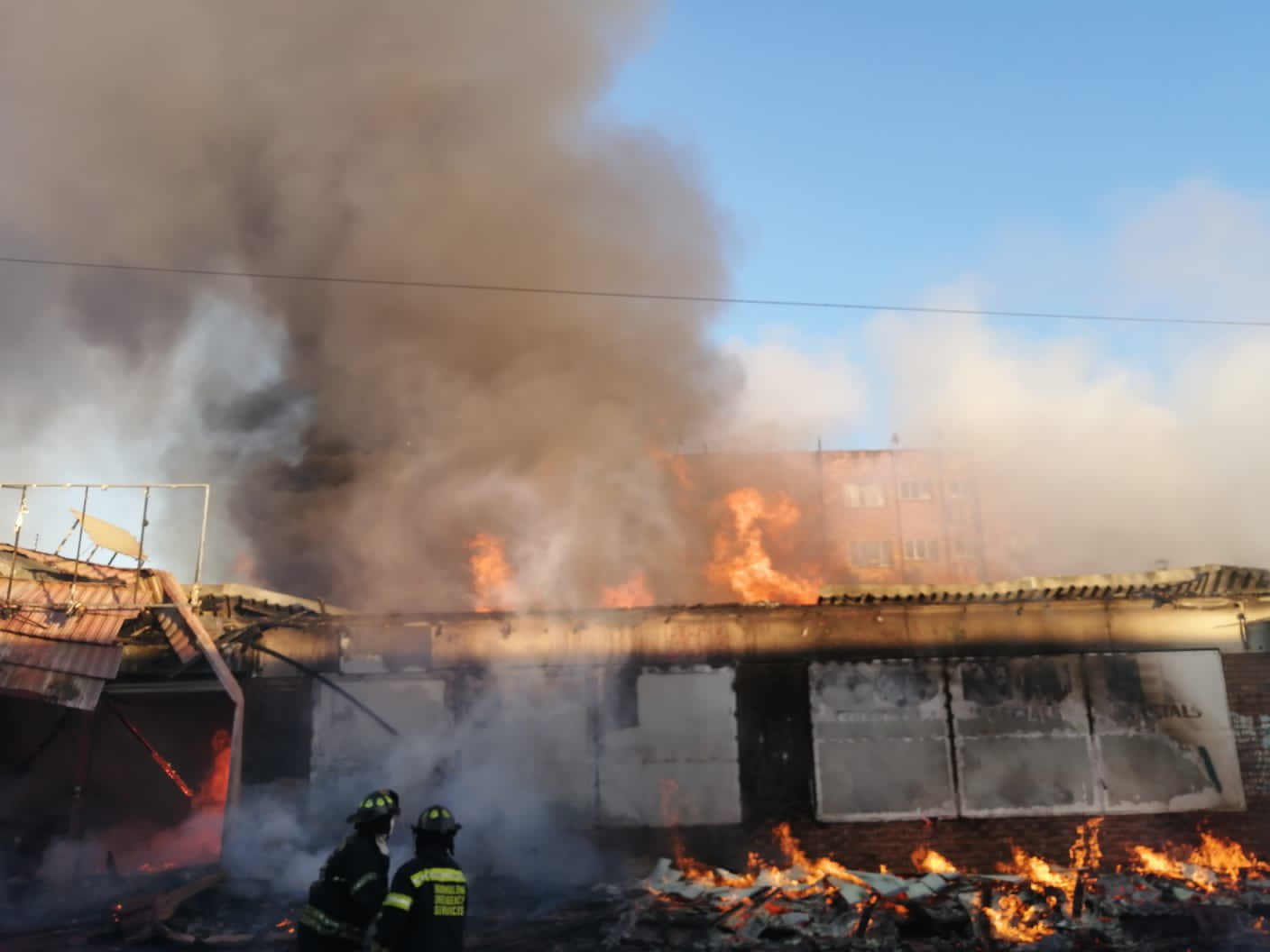 At least 9 shops destroyed in Brakpan CBD fire