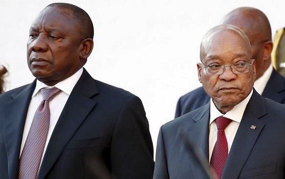 Cyril Ramaphosa and Jacob Zuma