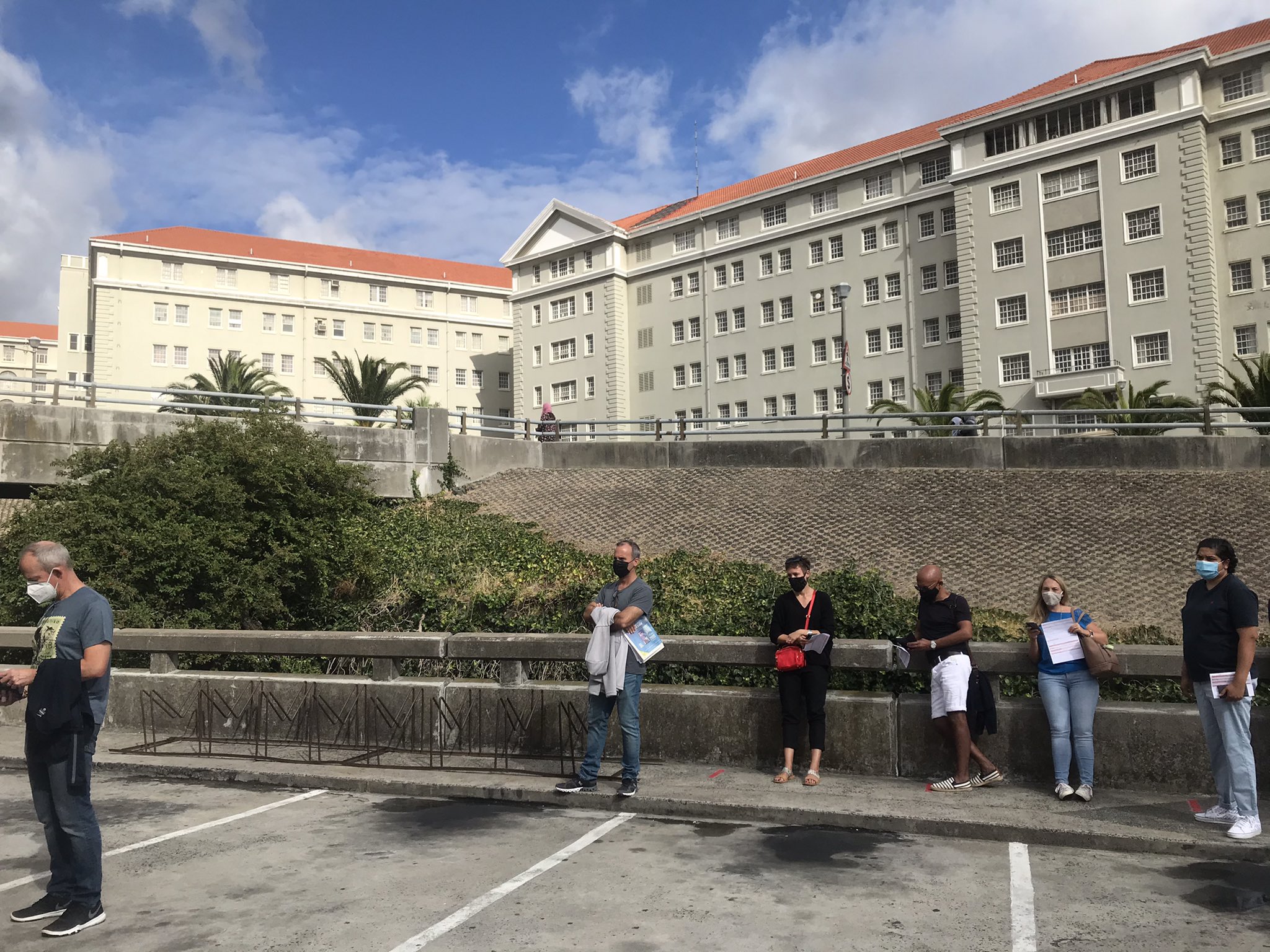 Dozens of Western Cape private sector GPs line up to receive their vaccine jabs