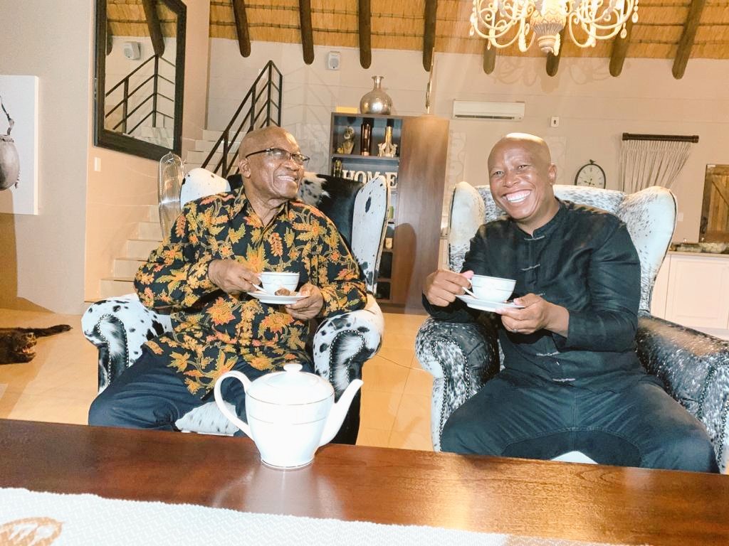 Inside Jacob Zuma and Julius Malema tea meeting at his Inkandla home