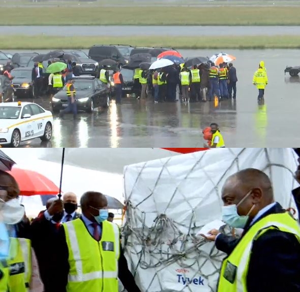 Plane carrying SA COVID-19 vaccine arrives
