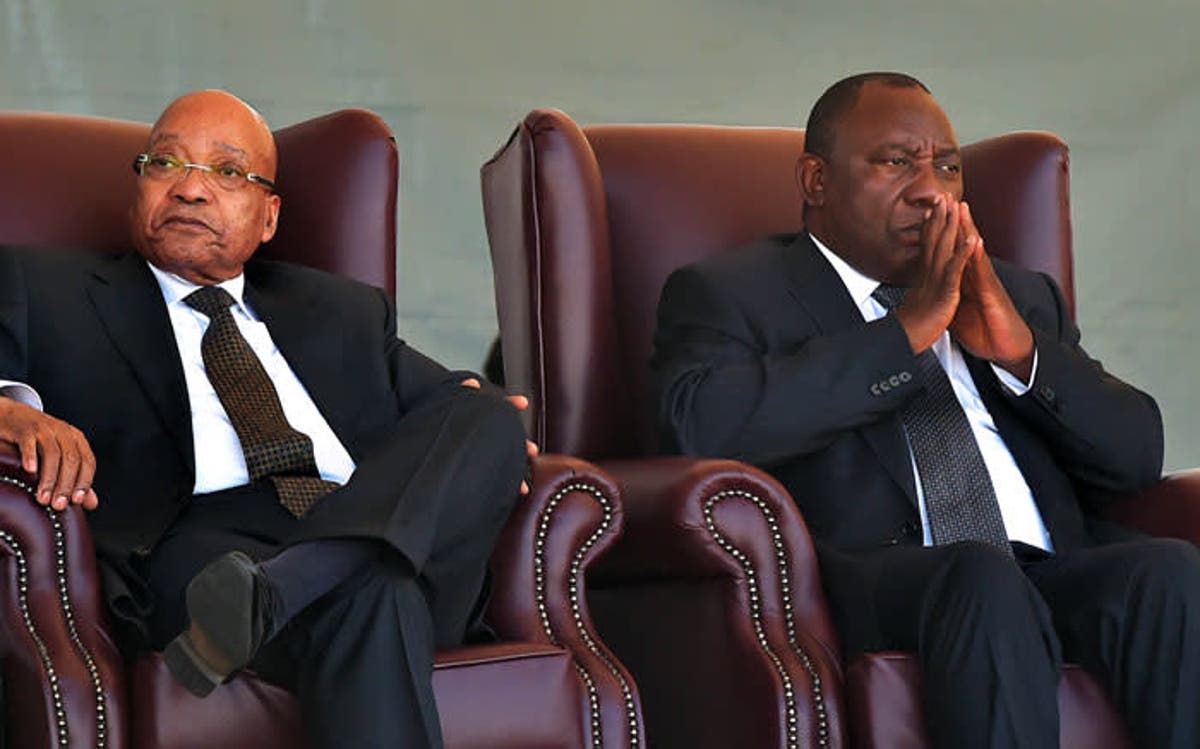 President Cyril Ramaphosa and Jacob Zuma