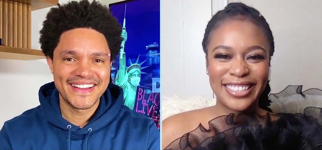 Trevor Noah and Nomzamo Mbatha