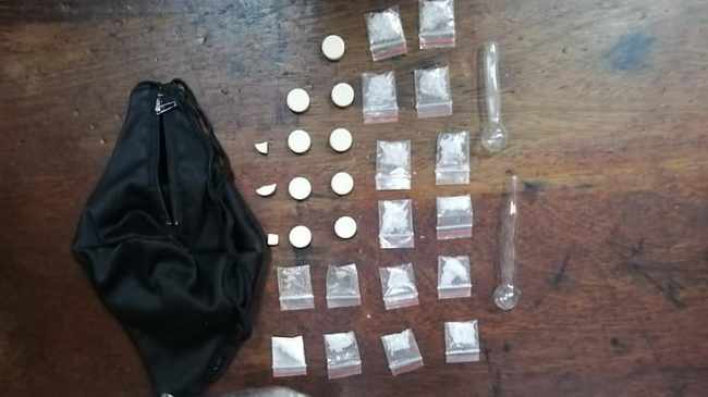 man was busted with drugs hidden in his mask