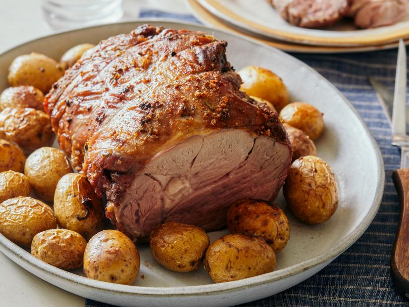 roast lamb with potato