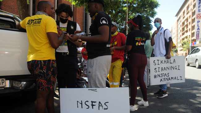 students cry for Nsfas