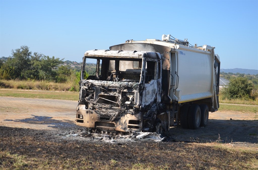 Bushbuckridge Local Municipality waste truck torched
