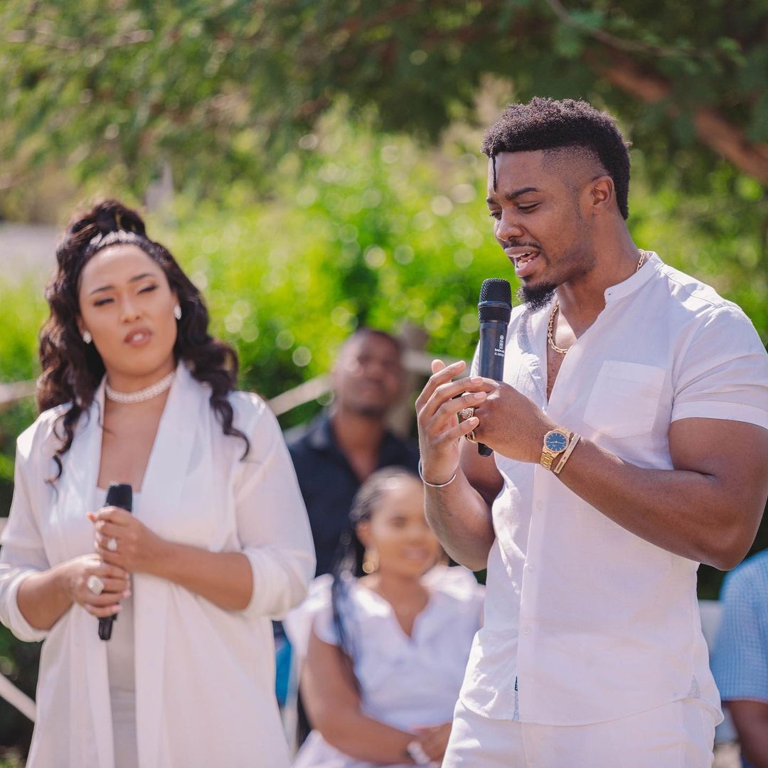 Inside Simz Ngema and Tino Chinyani's dedication event for their Baby