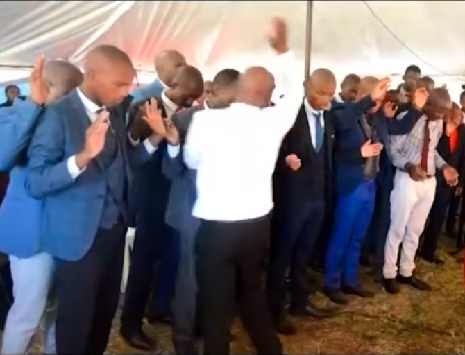 SA pastor heavily slaps his congregants while praying for them