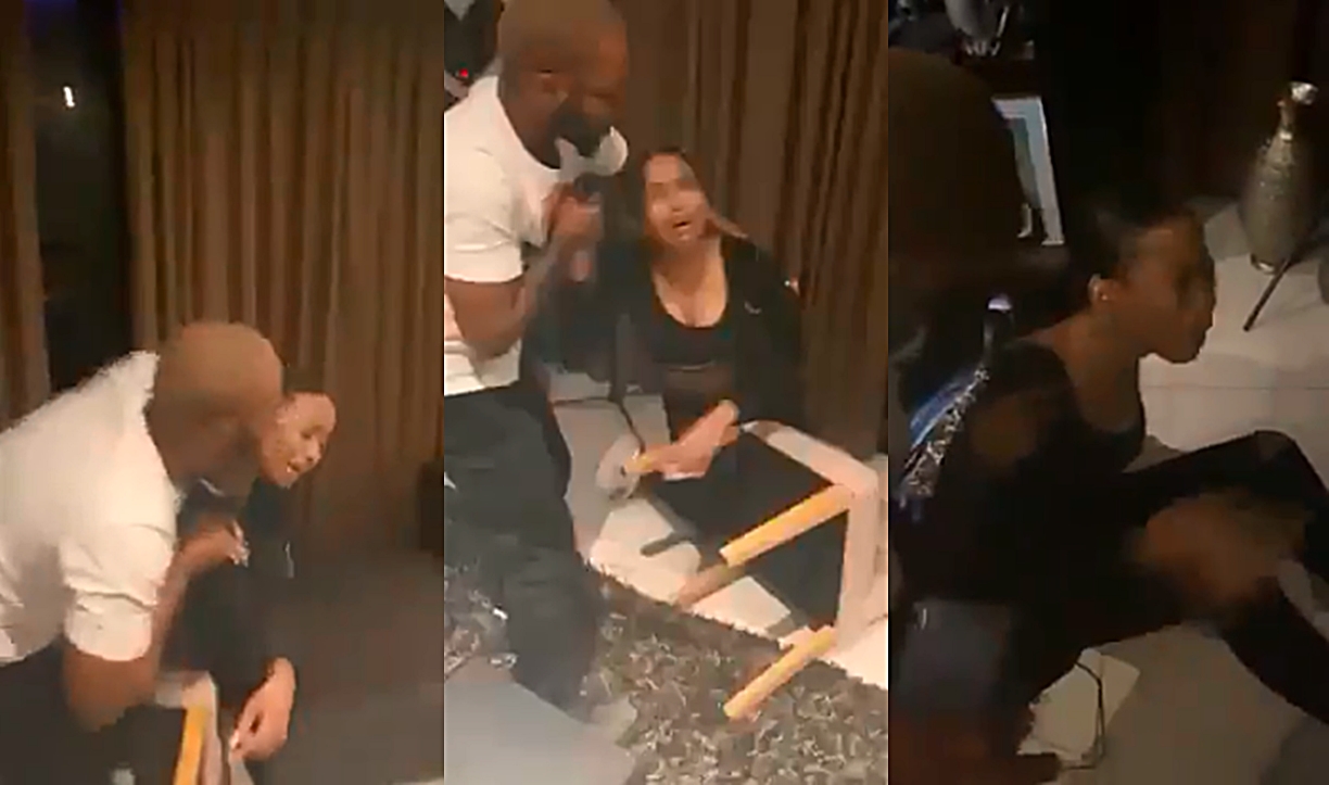 Another video of Nelli Tembe running around the house crying over AKA's abuse surfaces