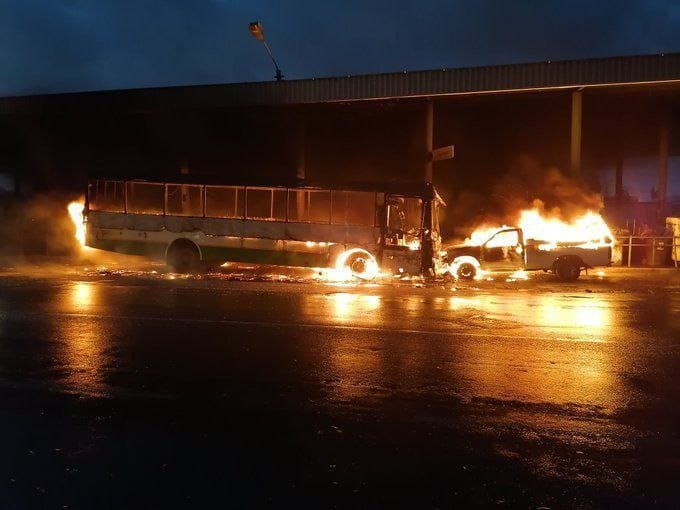 Golden Arrow set on fire