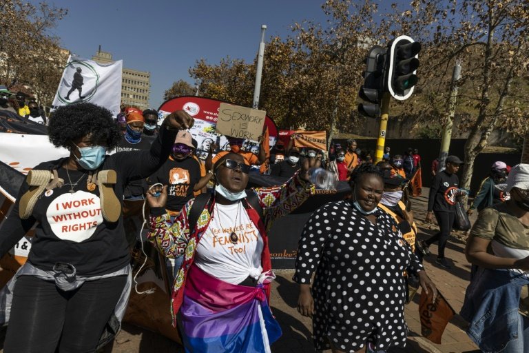 Johannesburg protesters demand prost!tution to be legalised