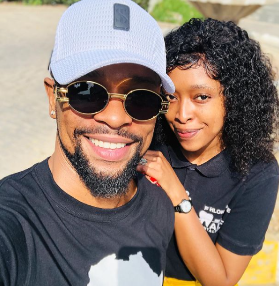 SK Khoza and his fiancée Ayanda Hlongwane