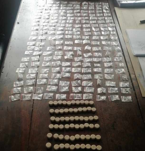 CT metro police arrest suspects hiding drugs in a shoe and face mask
