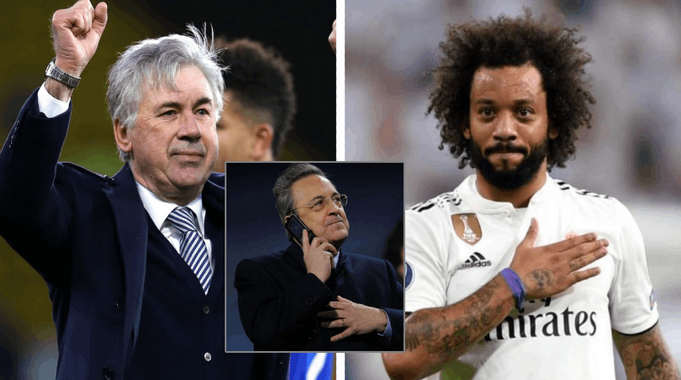 Marcelo and Ancelotti