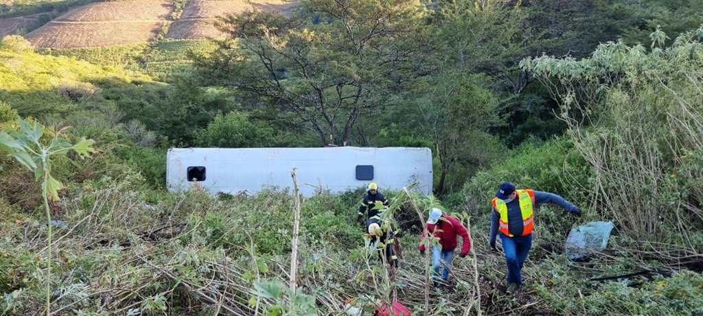 One die and 50 injured after bus veers off road