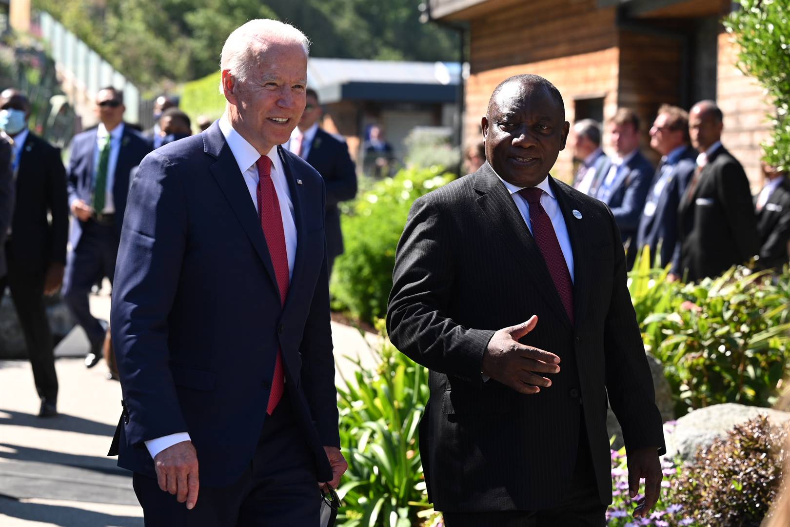 President Ramaphosa addresses the media at G7 summit
