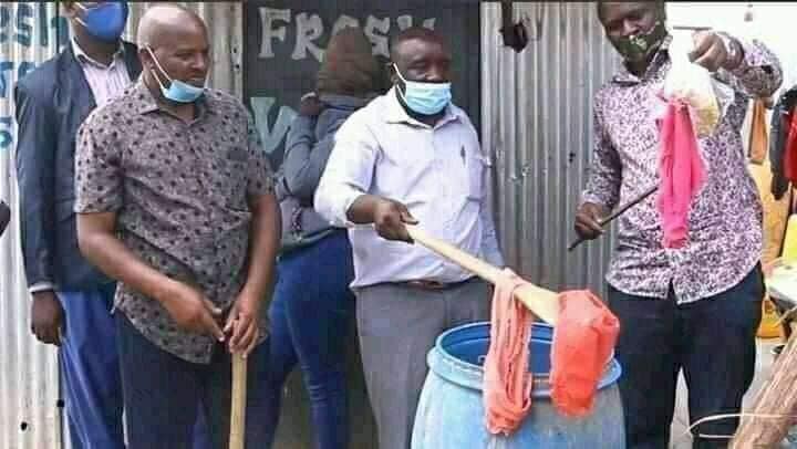 Woman caught using her dirty panty on cooking beer and selling it to the public