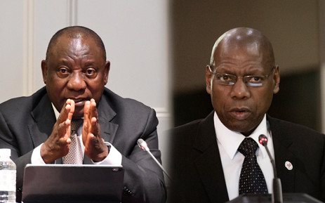 Zweli Mkhize and Cyril Ramaphosa