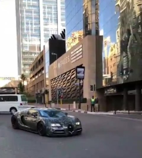 One of the 4 Bugattis in South Africa worth R30 million spotted in Sandton