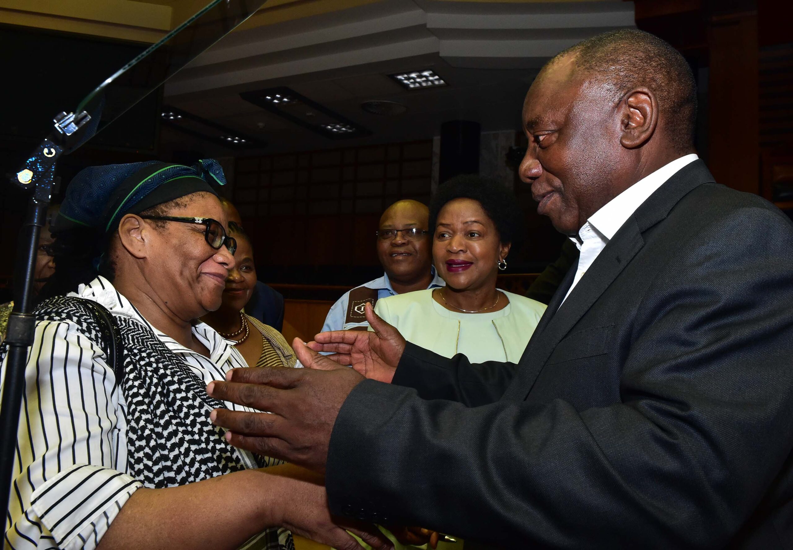 Thandi Modise and Ramaphosa