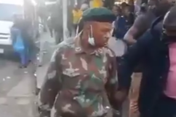 drunk SANDF soldier goes viral, he has been missing from work since July
