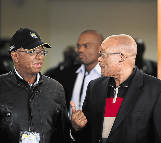 Kebby Maphatsoe and Jacob Zuma
