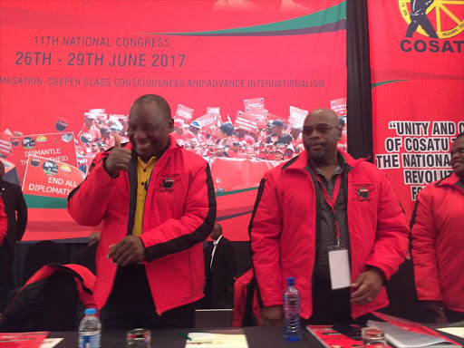 President Cyril Ramaphosa at COSATU